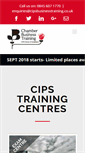 Mobile Screenshot of cipsbusinesstraining.co.uk